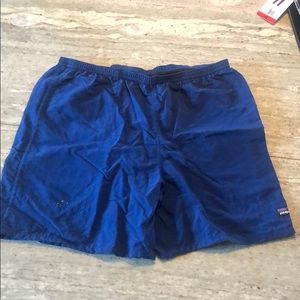 Mens Blue Patagonia Bathing Suit w/ Mesh Liner